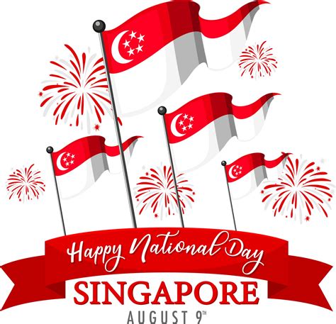 national day flag singapore